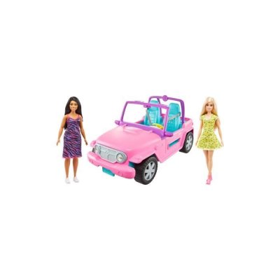 MATTEL V&eacute;hicule 4X4 + 2 poup&eacute;es Barbie