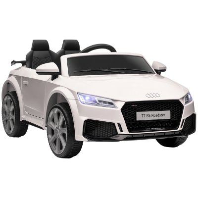 HOMCOM V&eacute;hicule &eacute;lectrique enfant Audi TT RS -  - 370-079V90WT - Effets sonores et lumineux - Blanc