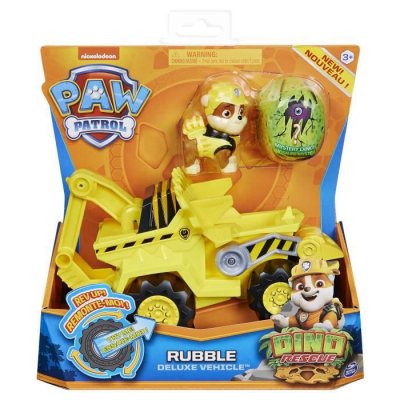 PAT PATROUILLE V&eacute;hicule et Figurine  Ruben Dino Rescue 