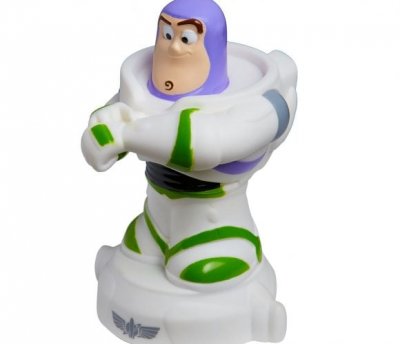 WORLDS APART Veilleuse et lampe torche Buzz L'&eacute;clair - Toy Story - 12 cm - Blanc