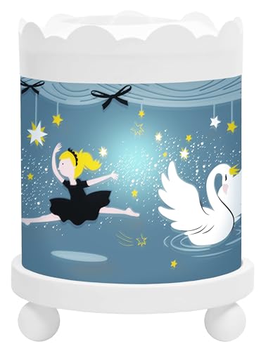 TROUSSELIER Veilleuse - Manege Magique Ballerines - Blanc 12V