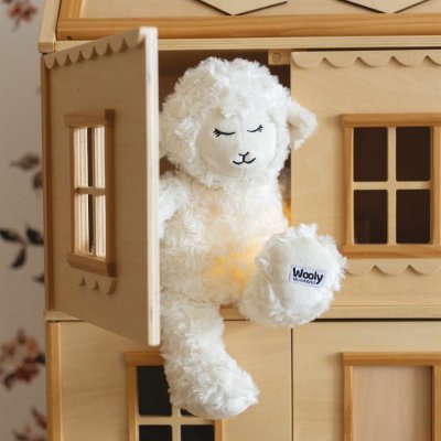 TROIS KILOS SEPT Veilleuse Musicale Wooly - Bruits Blancs Blanc
