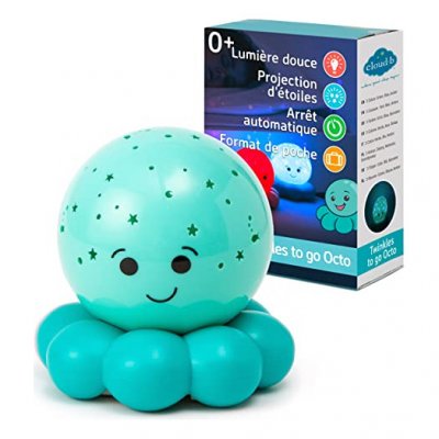 CLOUD B Veilleuse projections  To Go Pieuvre Bleue
