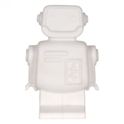 MR MARIA Veilleuse Robot 33cm  Blanc - Blanc