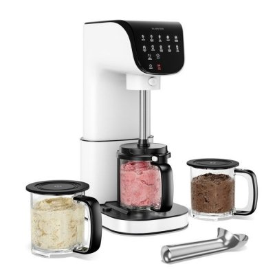 KLARSTEIN Velaire Machine &agrave; glace Sorbeti&egrave;re 10 programmes Commande tactile Sans BPA 0,6L 500W Blanc