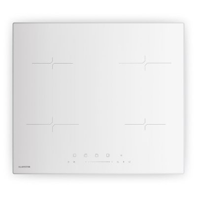 KLARSTEIN Velaire Table de cuisson induction 60cm 4 Zones 7000W Curseur Tactile Minuterie Blanc