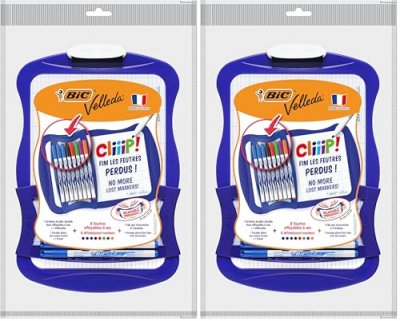 BIC Velleda Kit Ardoise  Velleda effa&ccedil;able &agrave; sec 21 x 31 cm