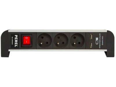 VELLEMAN  Multiprise &Eacute;lectrique De Bureau 3 Prises 1.40m