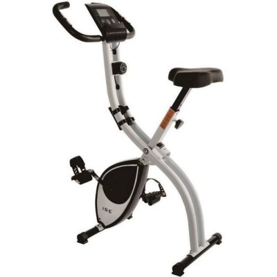ISE V&eacute;lo d'appartement 3 kg de roue d'inertie 8 Niveaux de Resistance &eacute;cran LCD, SY-810L