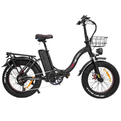 DRVETION V&eacute;lo &Eacute;lectrique  Ct20 - 20*4.0 Pouces Moteur 750w Batterie 48v20ah Frein &Agrave; Disque - Noir