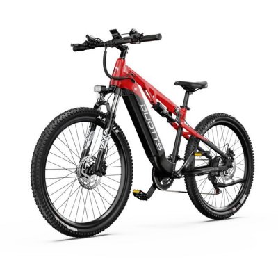 DUOTTS V&eacute;lo &eacute;lectrique  e29 - moteur 250w batterie 48v13.5ah freins hydrauliques - noir rouge 