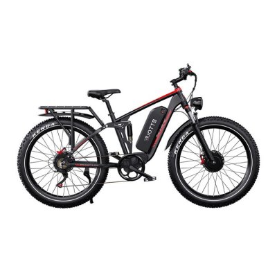 DUOTTS V&eacute;lo &eacute;lectrique  S26 - Double moteur 2x750W - Batterie 48V 20Ah