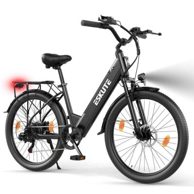 ESKUTE V&eacute;lo &eacute;lectrique  C100 PLUS 250W 100 km freins &agrave; disque noir
