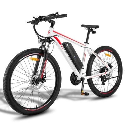 FAFREES V&eacute;lo Electrique F28 MT 250W 36V15Ah 27,5"" Disque - Blanc-Rouge
