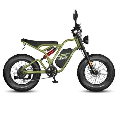 FAFREES V&eacute;lo &eacute;lectrique  F20 Ultra 48V25Ah 750W 20 pouces Vert Pic &eacute;lev&eacute;
