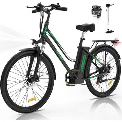 HITWAY V&eacute;lo &eacute;lectrique  26"" - 7 Vitesses - Batterie Lithium Amovible 36V - 11,2 Ah 
