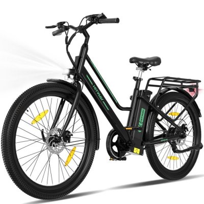 HITWAY V&eacute;lo &eacute;lectrique  26"" Noir - Moteur 250W - Batterie Lithium Amovible 36V 8,4Ah