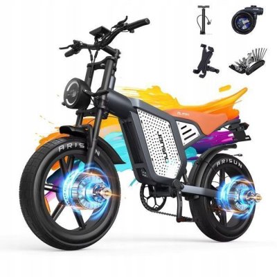 KUKIRIN V&eacute;lo &eacute;lectrique - JANSNO - X60G - 1500W - Batterie 48V 23Ah - 55KM autonomie - Vitesse max 56 km/h