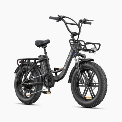  V&eacute;lo Electrique L20 Boost - Moteur 250W Batterie 48V13Ah Pneus De 20 Pouces Freins &agrave; Disque - Noir