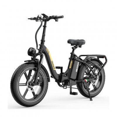OVIVO V&eacute;lo &eacute;lectrique  C2 PRO - Moteur 250W Batterie 48V18AH 20Pouces Freins Hydrauliques - NoirOr