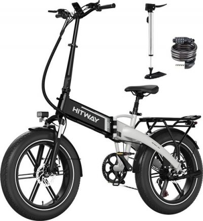  V&eacute;lo Electrique Pliable - - 20"" x4.0 Fat Tire - Batterie amovible 48V 13Ah - Noir&Orange 