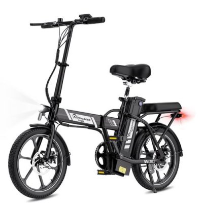  V&eacute;lo &eacute;lectrique Pliable Adulte - TECH EK5S - Batterie amovible 36V 13Ah - Compact et l&eacute;ger - Noir 