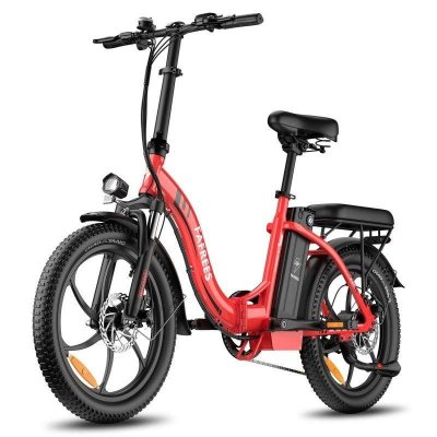 FAFREES V&eacute;lo &eacute;lectrique pliant  F20 Rouge 20'' 250W Batterie 36V 18Ah