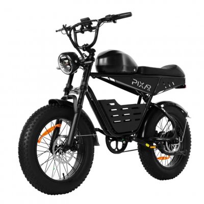 PIXAR BIKES V&eacute;lo &eacute;lectrique SUPER V 500W 48V 30AH 20x4 noir Freins &agrave; Disque