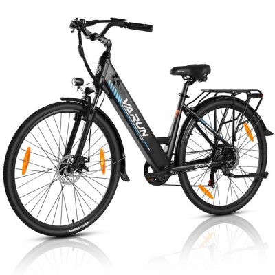 V&eacute;lo &eacute;lectrique urbain pour femmes VARUN S700-2 275 po D&eacute;fault 25km/h noir
