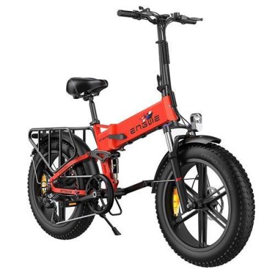 ENGWE V&eacute;lo Electrique X Rouge-Pliant-250W Moteur-13Ah Batterie-25km/h Vitesse Max-100km Port&eacute;e 