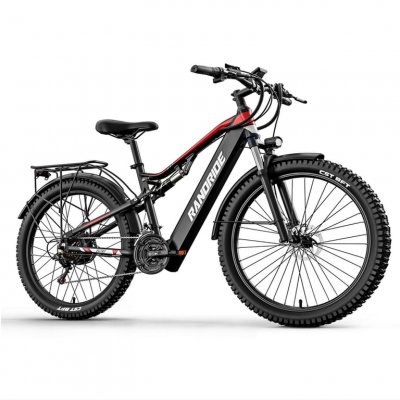 RANDRIDE V&eacute;lo &eacute;lectrique YG90 500W Moteur 48V17Ah Batterie 27,5'' - Noir