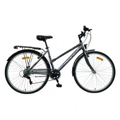 MERCIER V&eacute;lo VTC 28''  - 6 vitesses - cadre acier - gris - femme