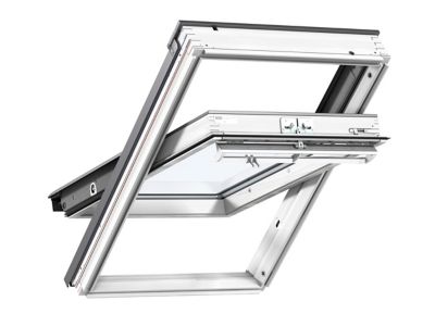 VELUX  114 x 118 Confort WhiteFinish bois blanc &agrave; rotation GGL SK06