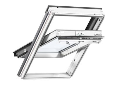 VELUX  55 x 78 Tout confort WhiteFinish bois blanc &agrave; rotation GGL CK02