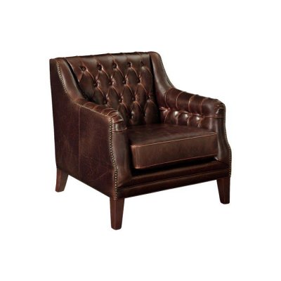 VENTE UNIQUE Vente-unique Fauteuil en cuir COLBERT - Marron