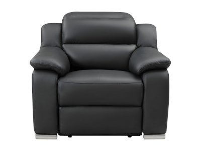 VENTE UNIQUE Vente-unique - Fauteuil Relax &eacute;lectrique en Cuir Arena III - Noir