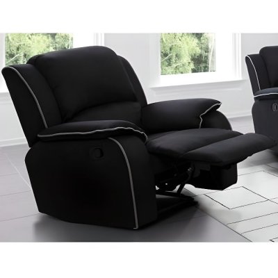 VENTE UNIQUE Vente-unique Fauteuil Relax en Microfibre Hernani - Noir