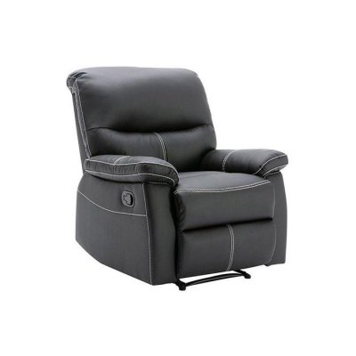 VENTE UNIQUE Vente-unique - Fauteuil Relax en Simili Noir Canby