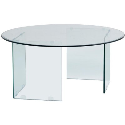Vente-unique - Table Basse en Verre tremp&eacute; - Adamo
