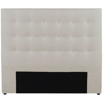 VENTE UNIQUE Vente-unique T&ecirc;te de lit capitonn&eacute;e FRANCESCO - 140 cm - Tissu - Beige