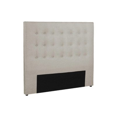 VENTE UNIQUE Vente-Unique T&ecirc;te de lit capitonn&eacute;e FRANCESCO - 160 cm - Tissu - Beige