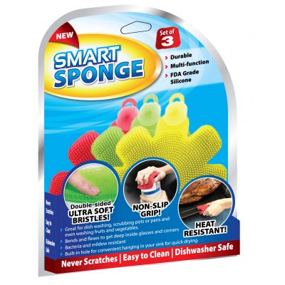  Venteo - &Eacute;ponges Smart Sponge - Durables, Multi-usages, Souples et r&eacute;sistantes &agrave; la Chaleur