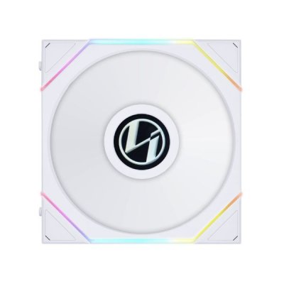 LIAN LI Ventilateur Bo&icirc;tier 140mm -  - LCD Sans Fil - ARGB - Blanc