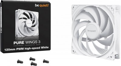 BE QUIET! Ventilateur de bo&icirc;tier BE QUIET 120MM PURE WINGS 3/WH PWM HIGH-SP (BL111)
