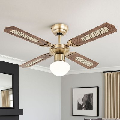 GLOBO Ventilateur de plafond Champion Ch&ecirc;ne 106 cm