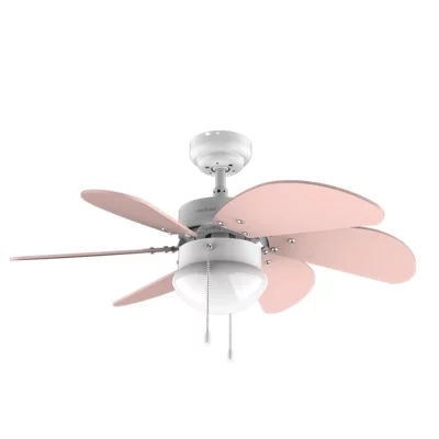 CECOTEC Ventilateur de plafond EnergySilence 3600 Vision Nude Rose, Lampe, 92cm diam&egrave;tre