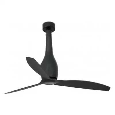 FARO Ventilateur de plafond  Eterfan noir mat 3 pales avec moteur &agrave; courant continu