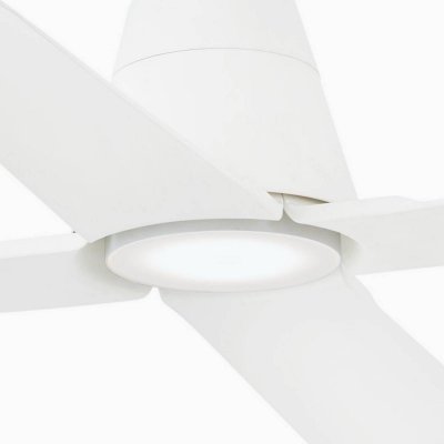 FARO BARCELONA Ventilateur de Plafond Faro TYPHOON LED Blanc avec Moteur DC, 3000K