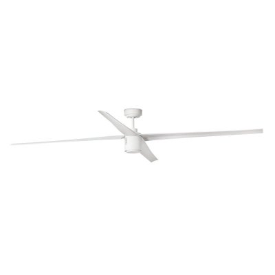 FARO Ventilateur de Plafond LED  Attos Blanc 4 Pales 213cm 20W 3000K