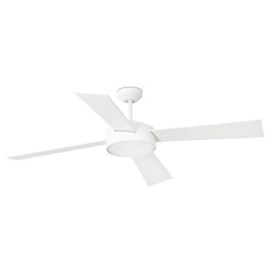 FARO BARCELONA Ventilateur De Plafond Led Faro Hydra 132cm Blanc 4 Pales 16w